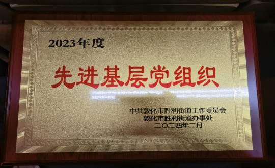 2024年2月1日，物業總公司敦化項目黨支部被授予“2023年度先進基層黨組織”榮譽稱號_副本.jpg